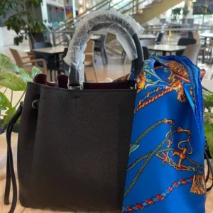 Monogram Scarf-Wrapped Tote